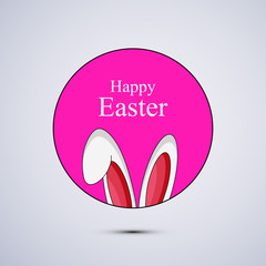 illustration of elements of Easter background