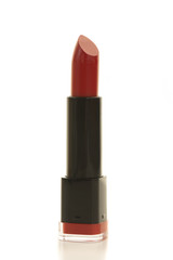 Red lipstick isolated on a white background