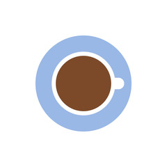 coffee cup. Vector illustration flat design 