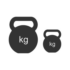 Kettlebells glyph icon