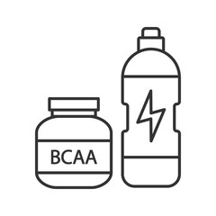 BCAA supplement linear icon