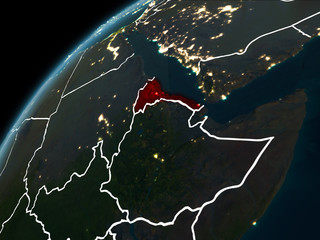 Night over Eritrea