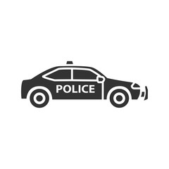 Police car glyph icon