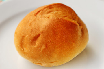 Fresh Bread On The White Plate