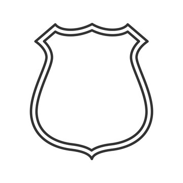 Badge, emblem linear icon