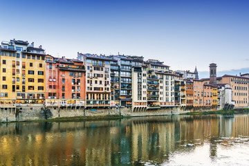 Fototapeta na wymiar Florence or Firenze - an Italian city on the Arno River