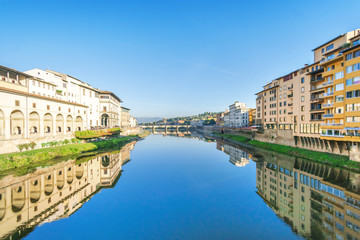 Fototapeta premium Florence or Firenze - an Italian city on the Arno River