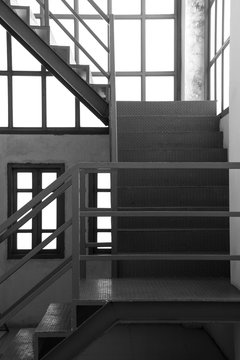 Metal Staircase In The Room