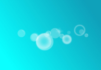 blue bokeh lens flare background