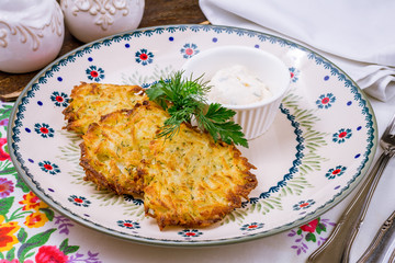Fried potato pancakes