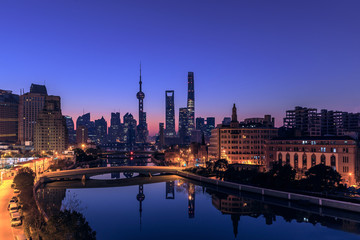 Shanghai skyline and cityscape