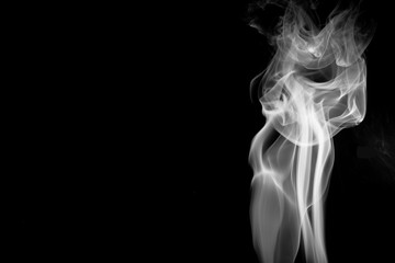 Obraz premium Smoke on black background
