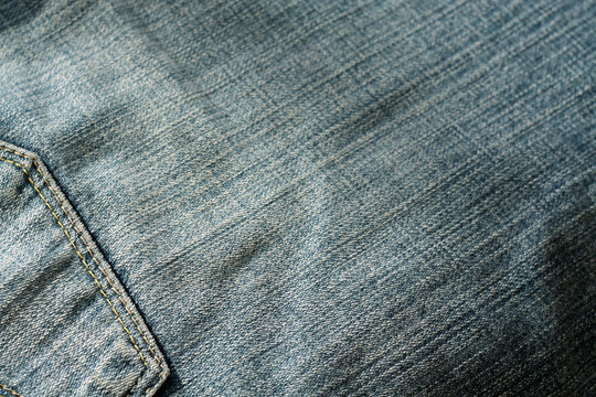 Jeans with pocket with blur effect.