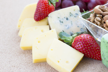 Snacks with wine