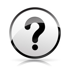 question mark icon on white background