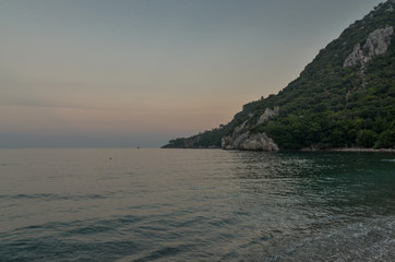 Olympos beach at sunset Cirali, Kumluca region, Antalya province, Turkey