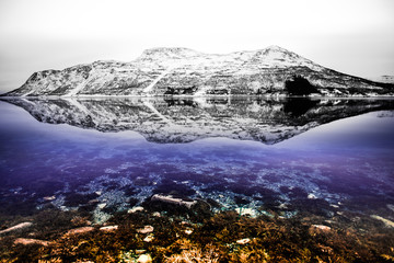 reflection in a fjord
