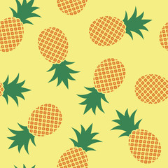 vector seamless pineapple pattern