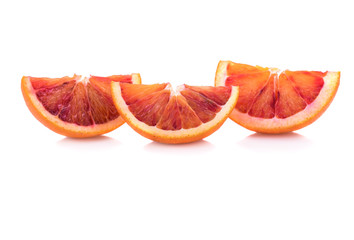 blood orange isolated on white background