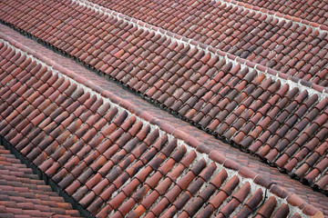 Ceramic tiles on the wall