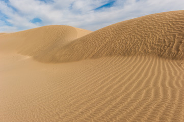 Deserto di sabbia in Patagonia, Chubut (Argentina)