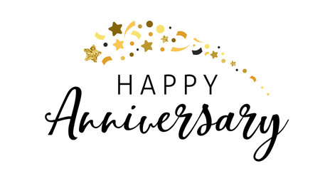 Anniversary celebration design, Lettering and typography