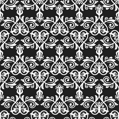 Classic seamless black and white pattern. Traditional orient ornament. Classic vintage background