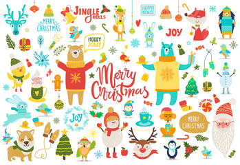 Merry Christmas Jingle Bells Vector Illustration