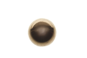 Obraz na płótnie Canvas metal ball isolated on white background