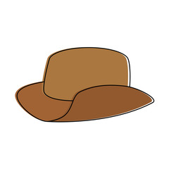 cowboy hat isolated icon