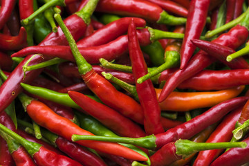 Cayenne pepper is a famous spicy taste. The food is Thai. Frequently used with papaya salad.
