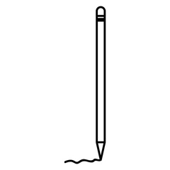 pencil writer isolated icon