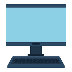 Fototapeta premium desktop computer isolated icon