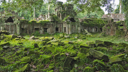 Ancient ruins of Angkor Wat in Cambodia