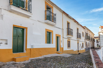 Streets of the old tourist town of Mertola. Portugal.