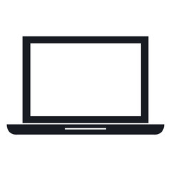 computer laptop isolated icon