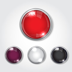 Button web color glossy