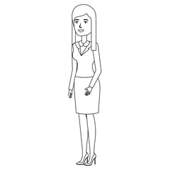 beautiful businesswoman avatar character