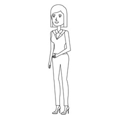 beautiful businesswoman avatar character