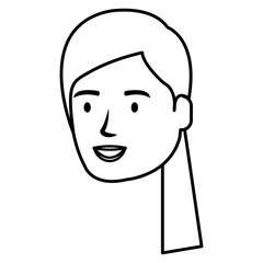 beautiful woman head avatar character