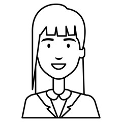 Obraz premium beautiful businesswoman avatar character vector illustration design
