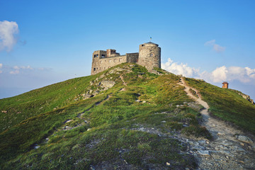 The old observatory on Mount Pip Ivan in Carpathians.