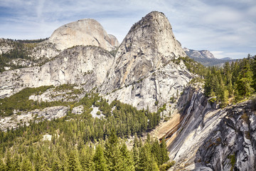 Scenic mountain landscape in the Yosemite National Park, California, USA.