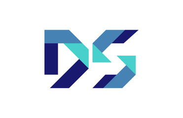 DS Ribbon Letter Logo