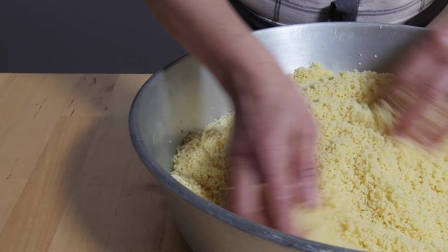 semolina preparation for couscous