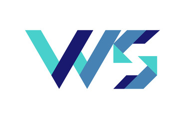 WS Ribbon Letter Logo