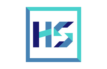 HS Square Ribbon Letter Logo