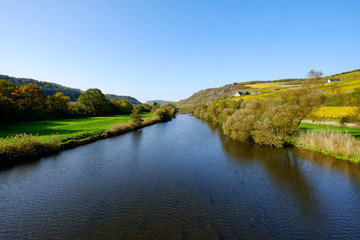 Die Nahe bei Oberhausen in Rheinland-Pfalz