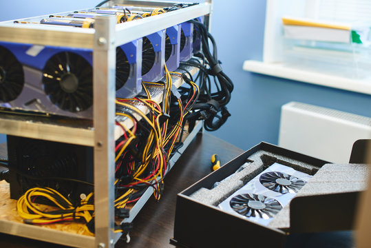 Farm graphics cards for mining crypto currencies.