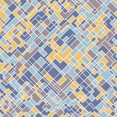 Seamless abstract square pattern. Stylish antique background. Abstract Art Deco pattern.